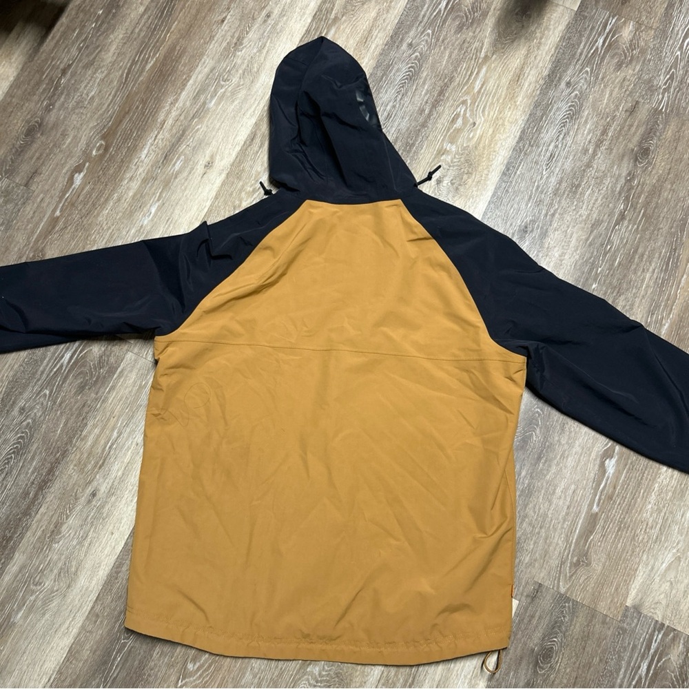 Timberland Mens Large Color Block Hooded Jacket Wheat & Black TBOA2CEF Gorpcore - Picture 10 of 16